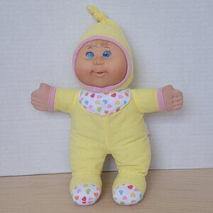 Cabbage Patch Kids Cute & Cuddly CPK Blue Eyes Hearts Baby Doll Plush 12 in